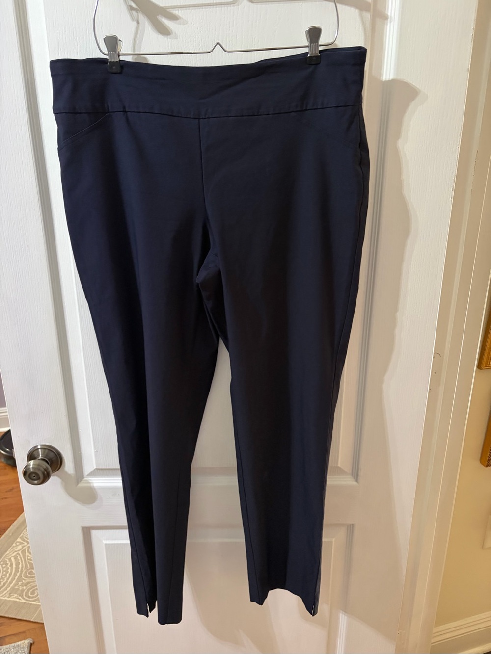 Charter Club Navy Pull-On Straight Leg Sz 18W Trousers